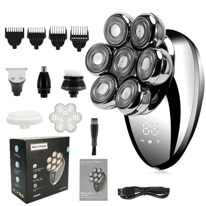 7D Floating Electric Shaver – Men’s Rechargeable Groomer