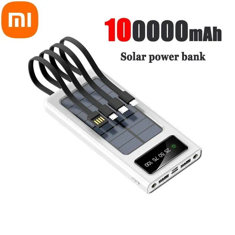 200000mAh Solar Power Bank – Fast Charging Portable Charger