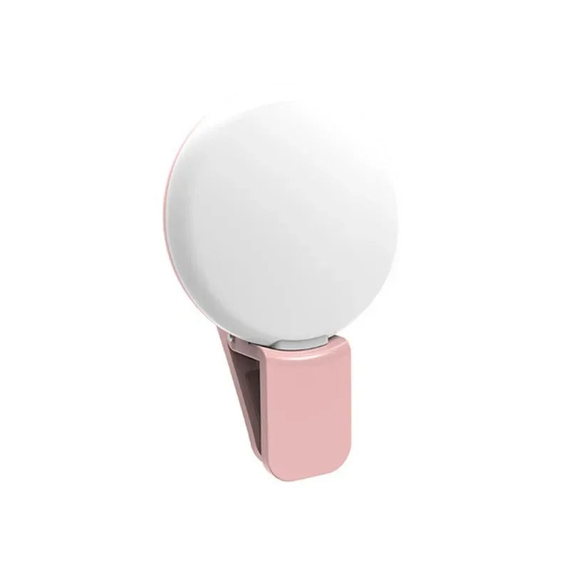 Mini LED Selfie Ring Light – Portable Clip-On
