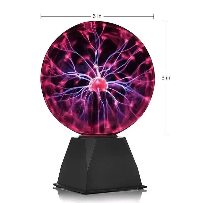 8 Inch Plasma Ball Sound Control LED Lamp