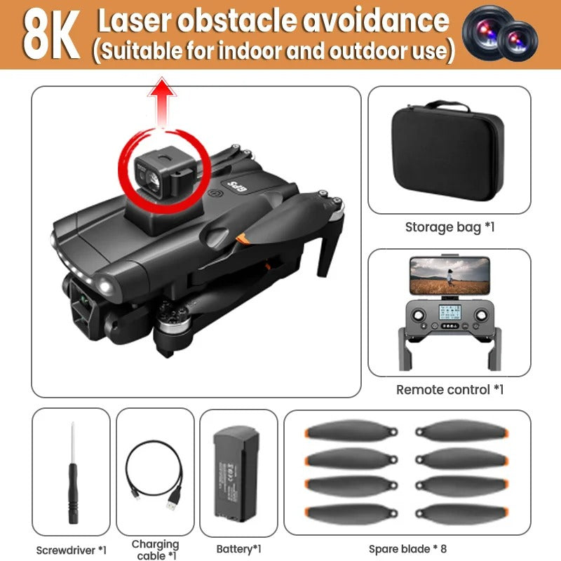 Dual Camera 1080P HD Foldable FPV Drone