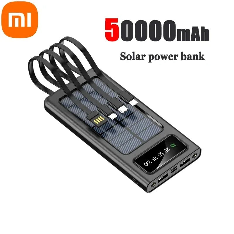 200000mAh Solar Power Bank – Fast Charging Portable Charger