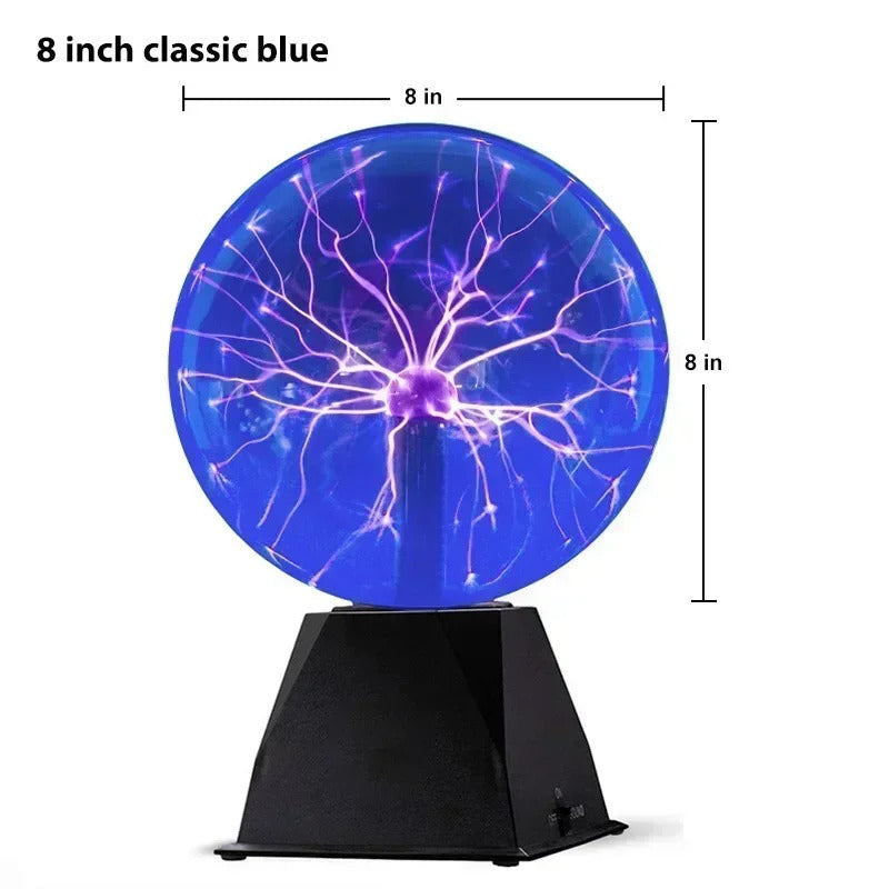 8 Inch Plasma Ball Sound Control LED Lamp