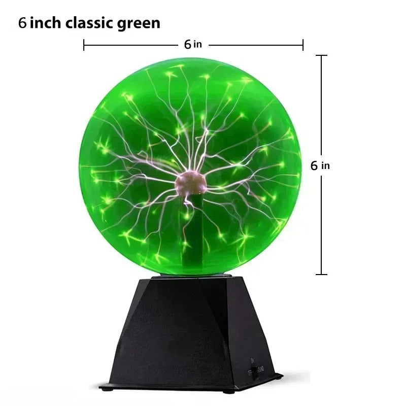 8 Inch Plasma Ball Sound Control LED Lamp
