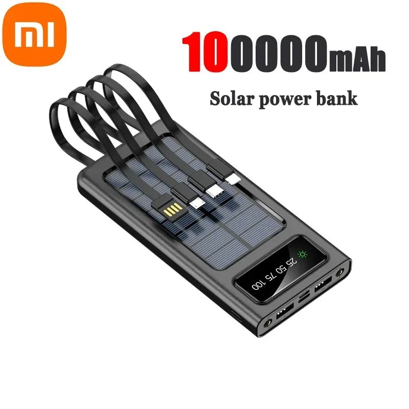 200000mAh Solar Power Bank – Fast Charging Portable Charger