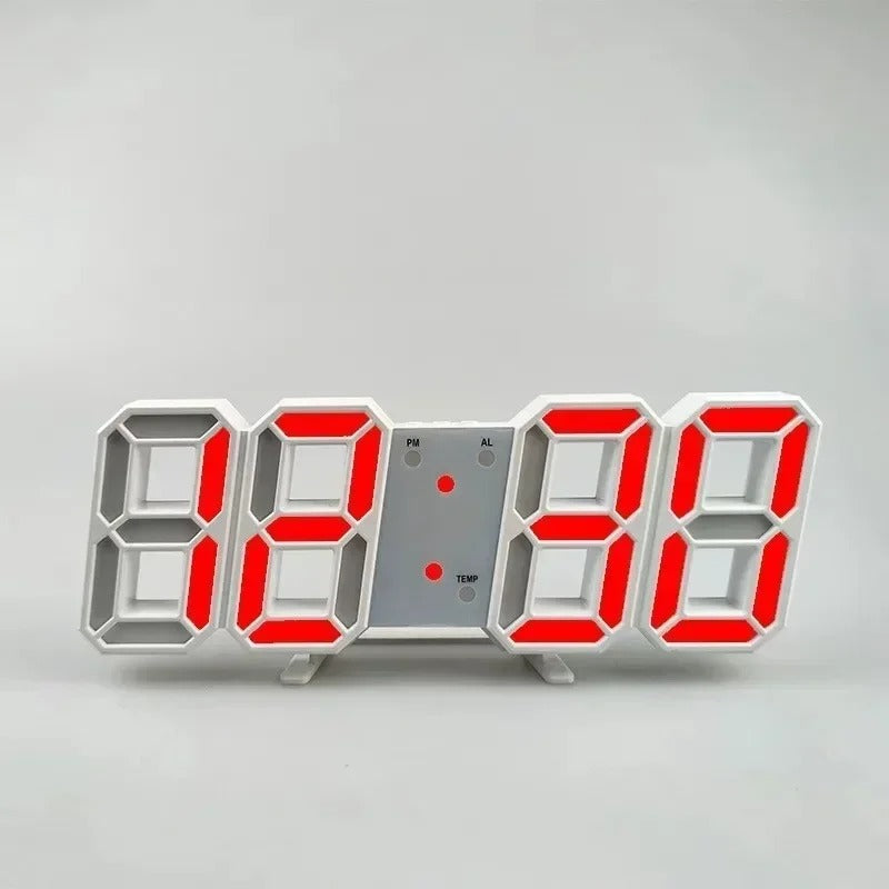 3D Led Digital Alarm Clock with Temperature