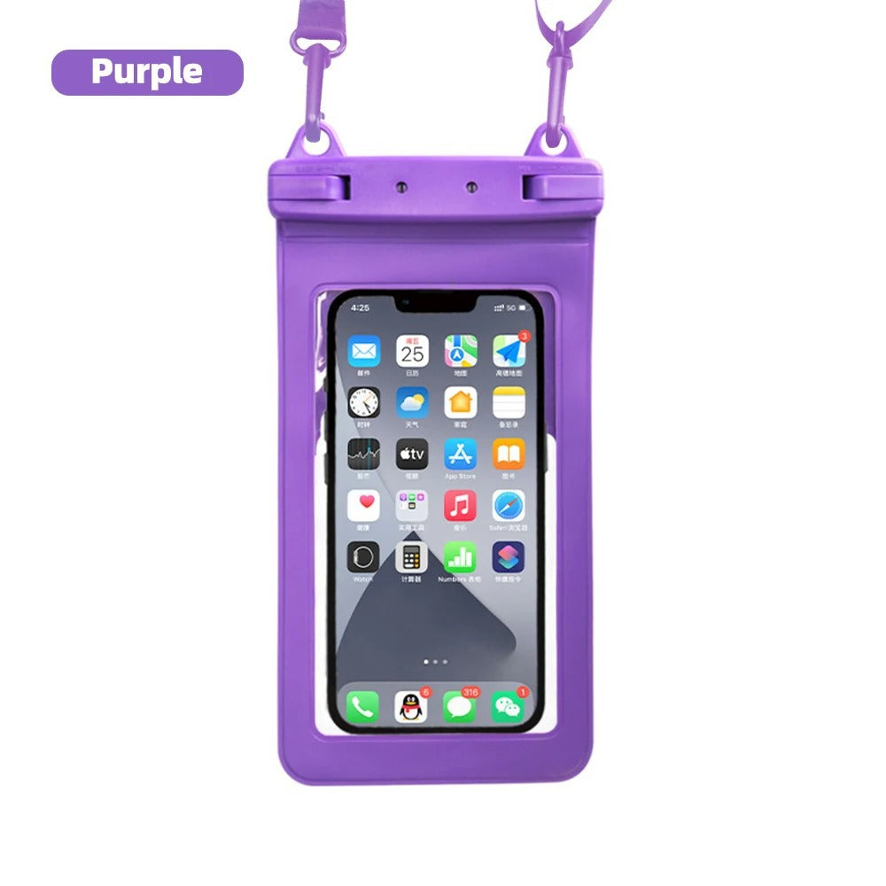 Full View Waterproof Phone Pouch – Underwater, Snow & Rain Protection