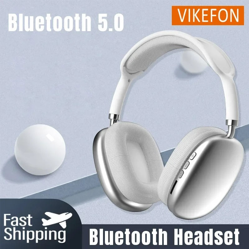 Bluetooth 5.0 Wireless Headphones with Noise Cancelling & HD Mic