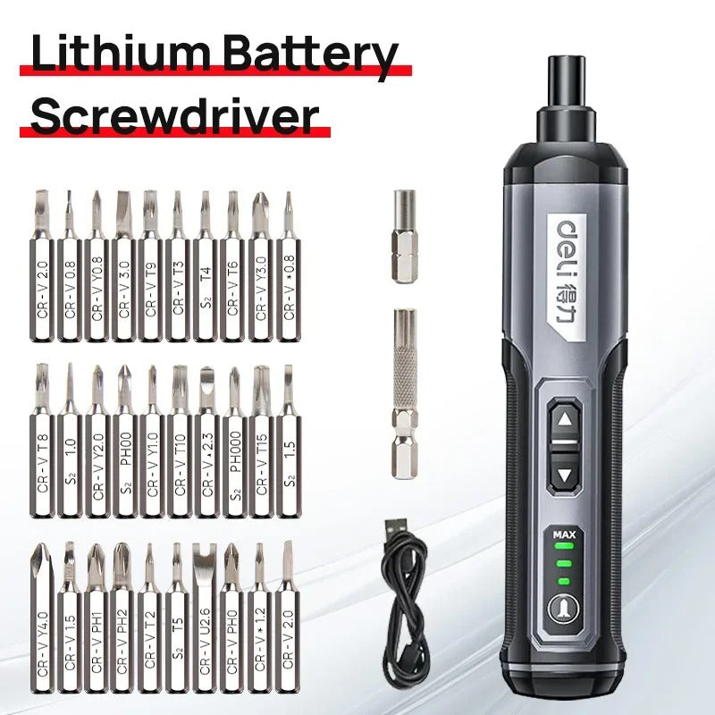 Cordless Electric Screwdriver 4V Rechargeable Mini Drill