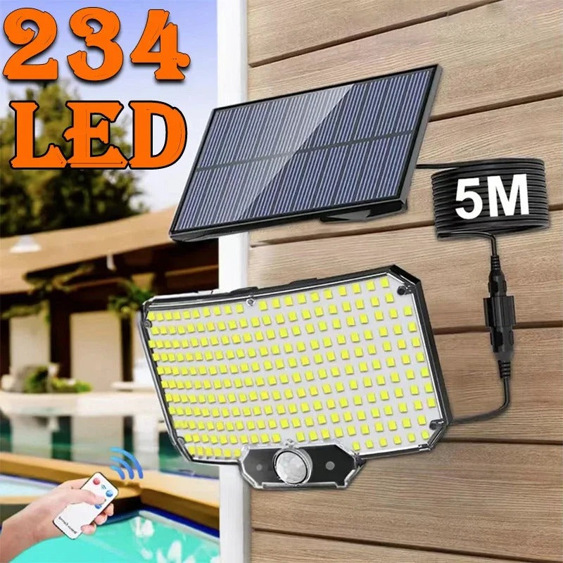 Split Solar Motion Flood Light