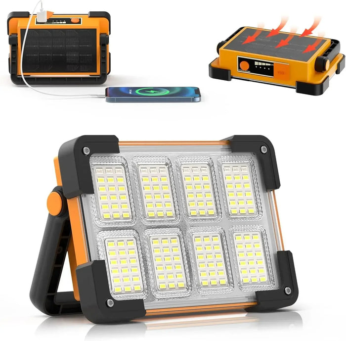 New Rechargeable Solar Flood Light Outdoor Portable Led