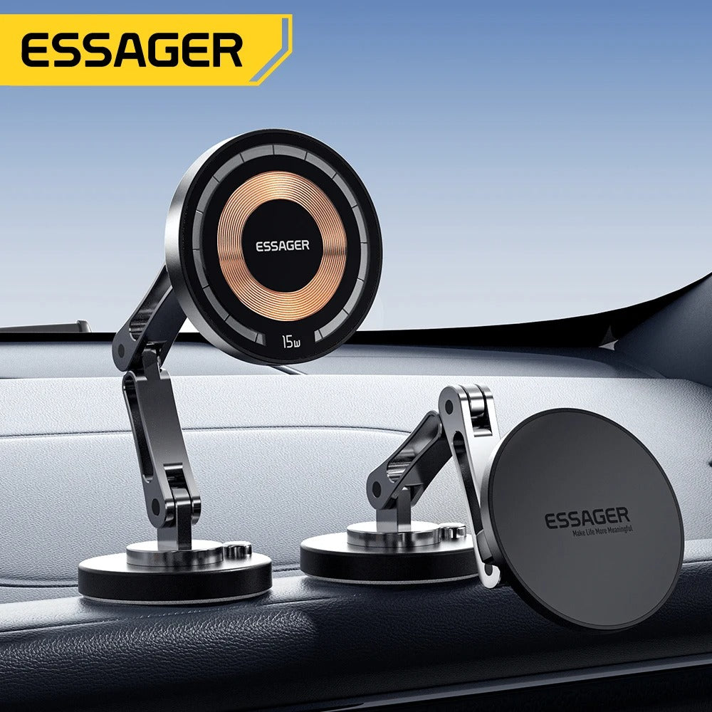 Magnetic Wireless Car Charger 15W Fast Charging Mount