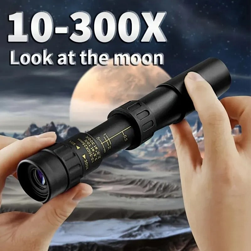 10–300x40 HD Zoom Monocular Telescope – Long-Range Clarity