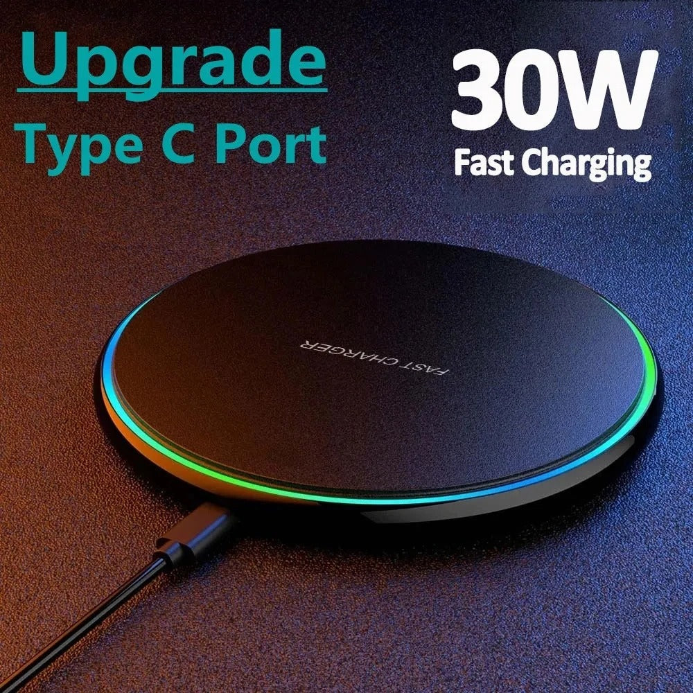 30W Wireless Charger Pad – Fast Charging Dock