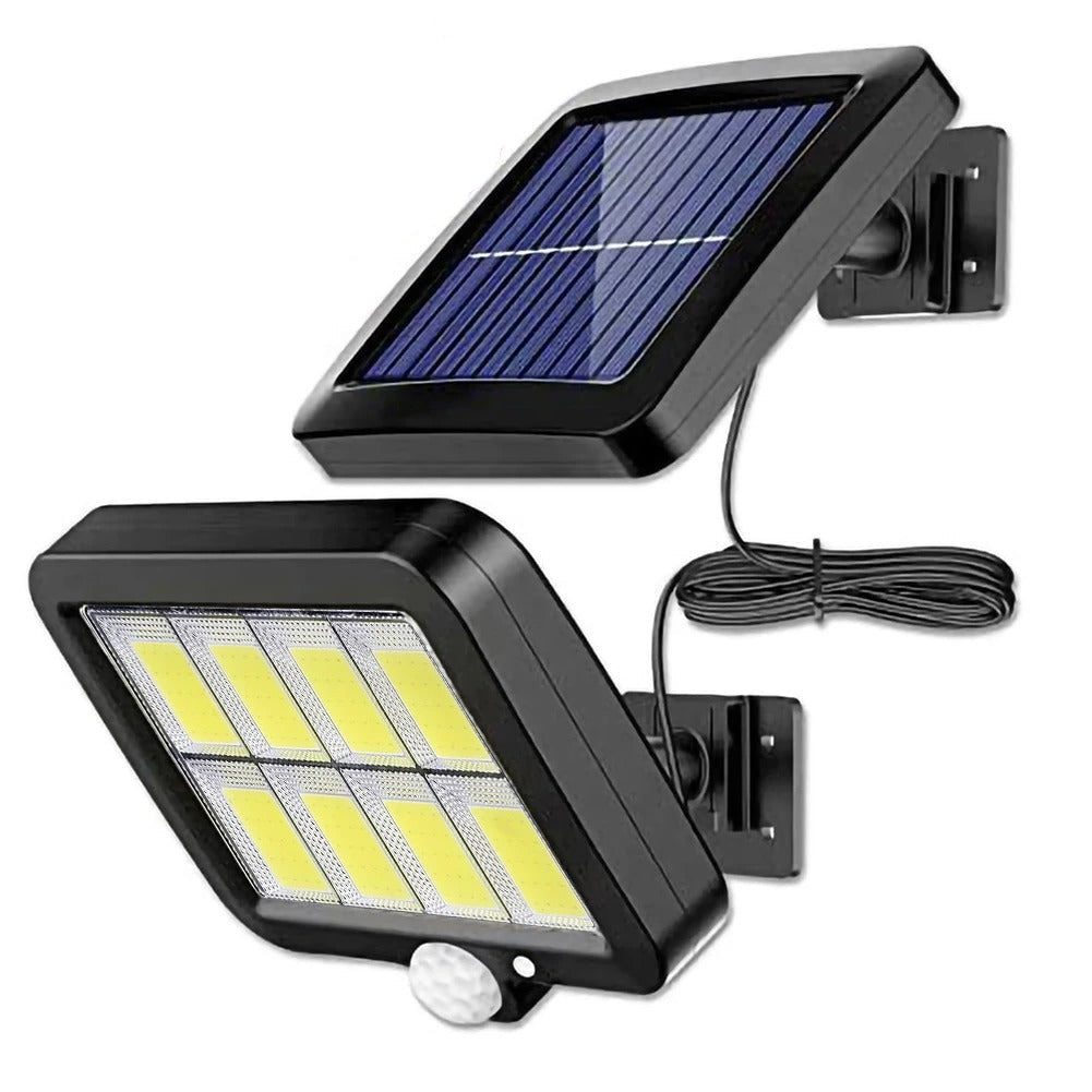 Split Solar Motion Wall Light
