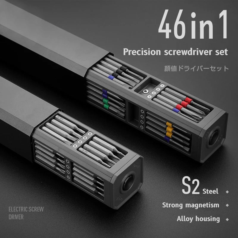 Precision Screwdriver Set – 46-in-1 Magnetic Repair Kit