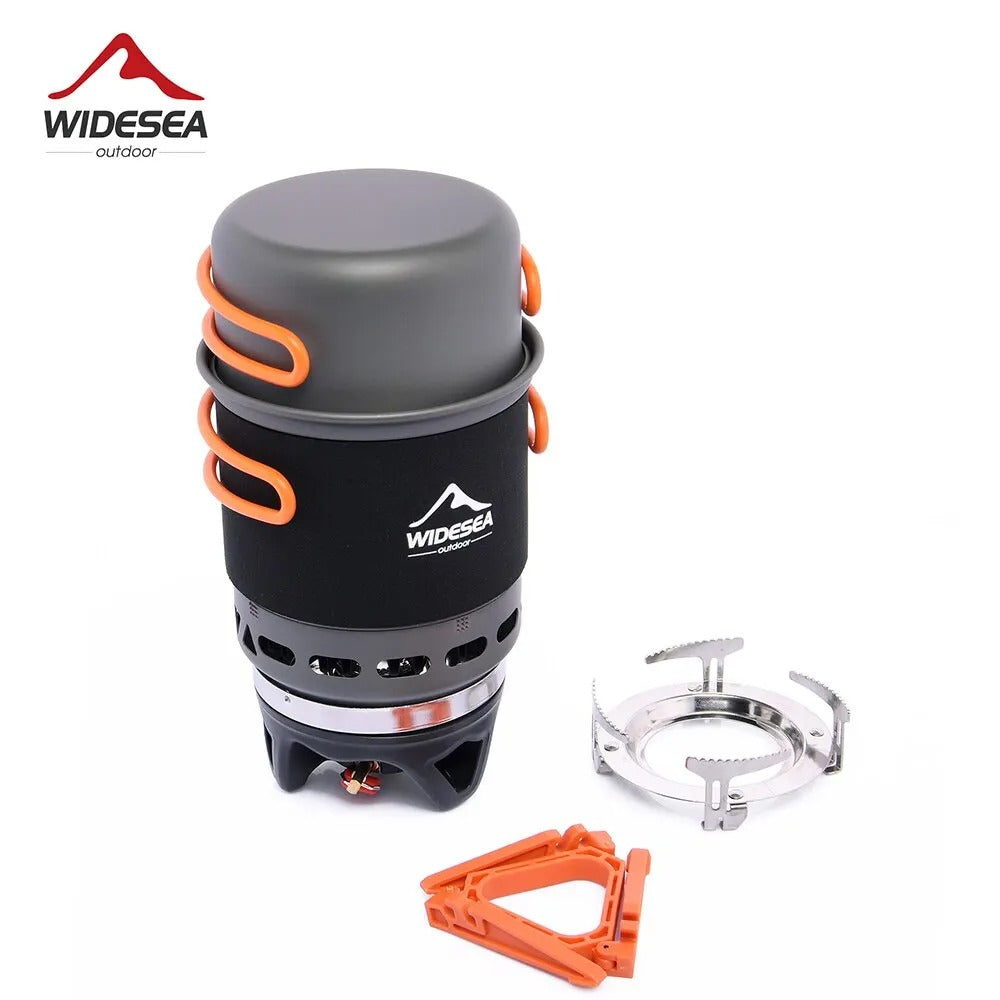Outdoor Camping Cooking System with Heat Exchanger