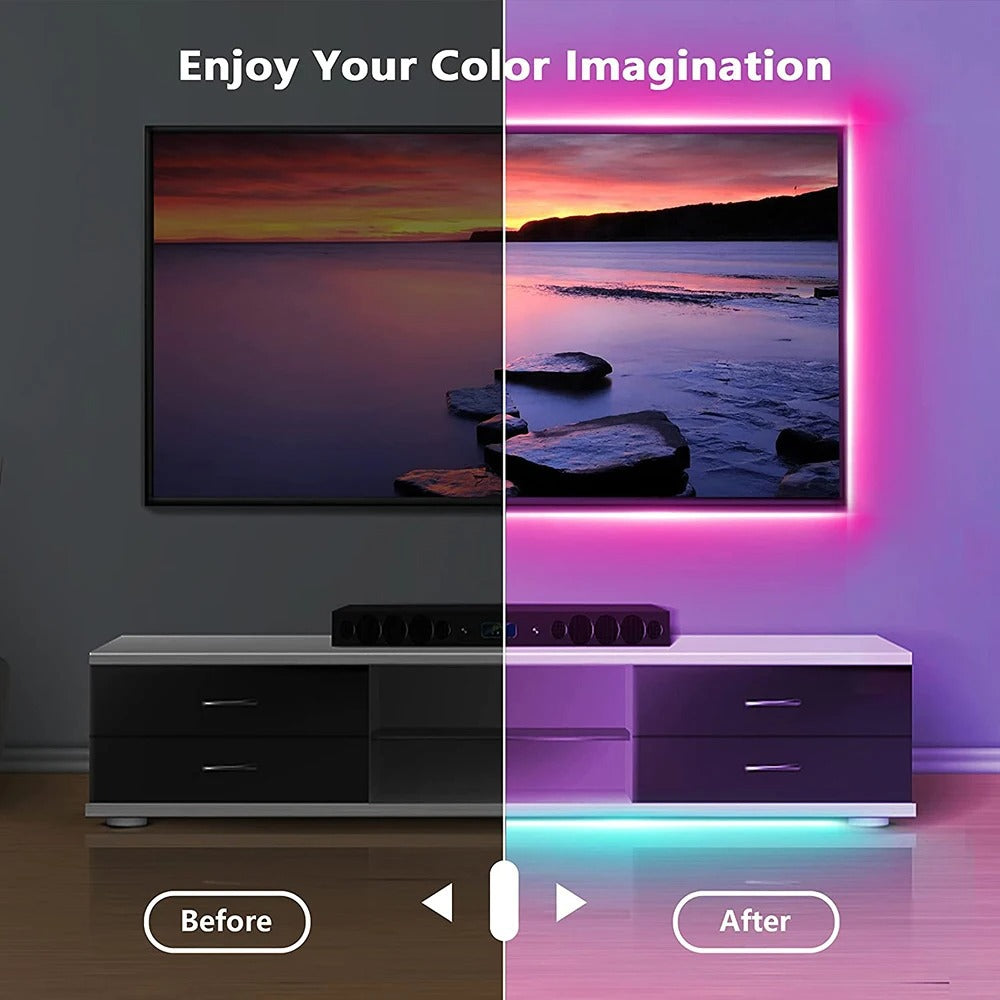 USB Bluetooth RGB LED Strip Light – 5050 SMD Flexible Tape