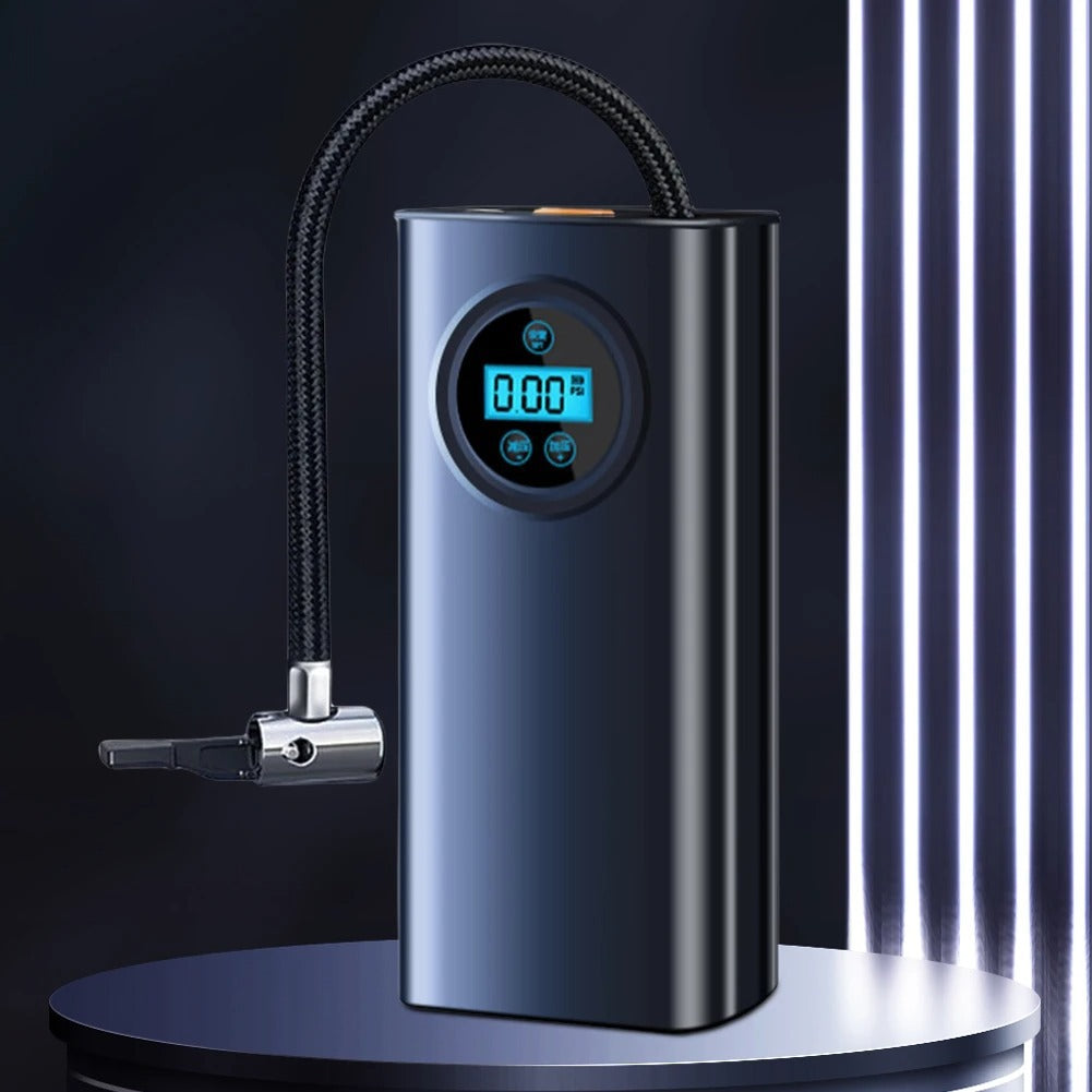 Rechargeable Electric Tyre Inflator – Portable Air Compressor with LCD