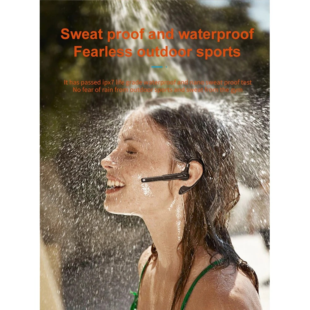 Wireless Bluetooth 5.1 Business Headset with Noise Reduction