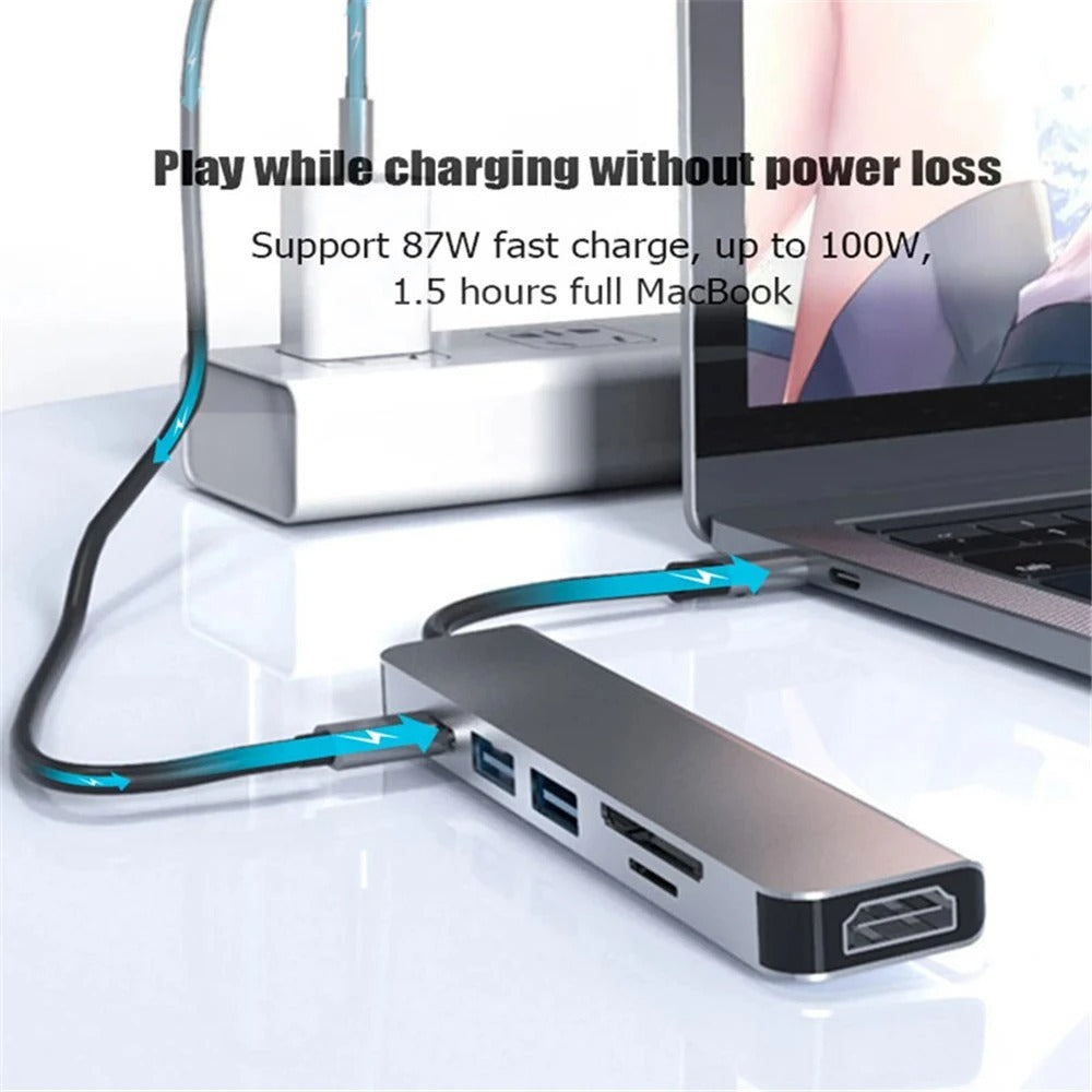 4K USB-C Hub with HDMI & 87W PD Charging
