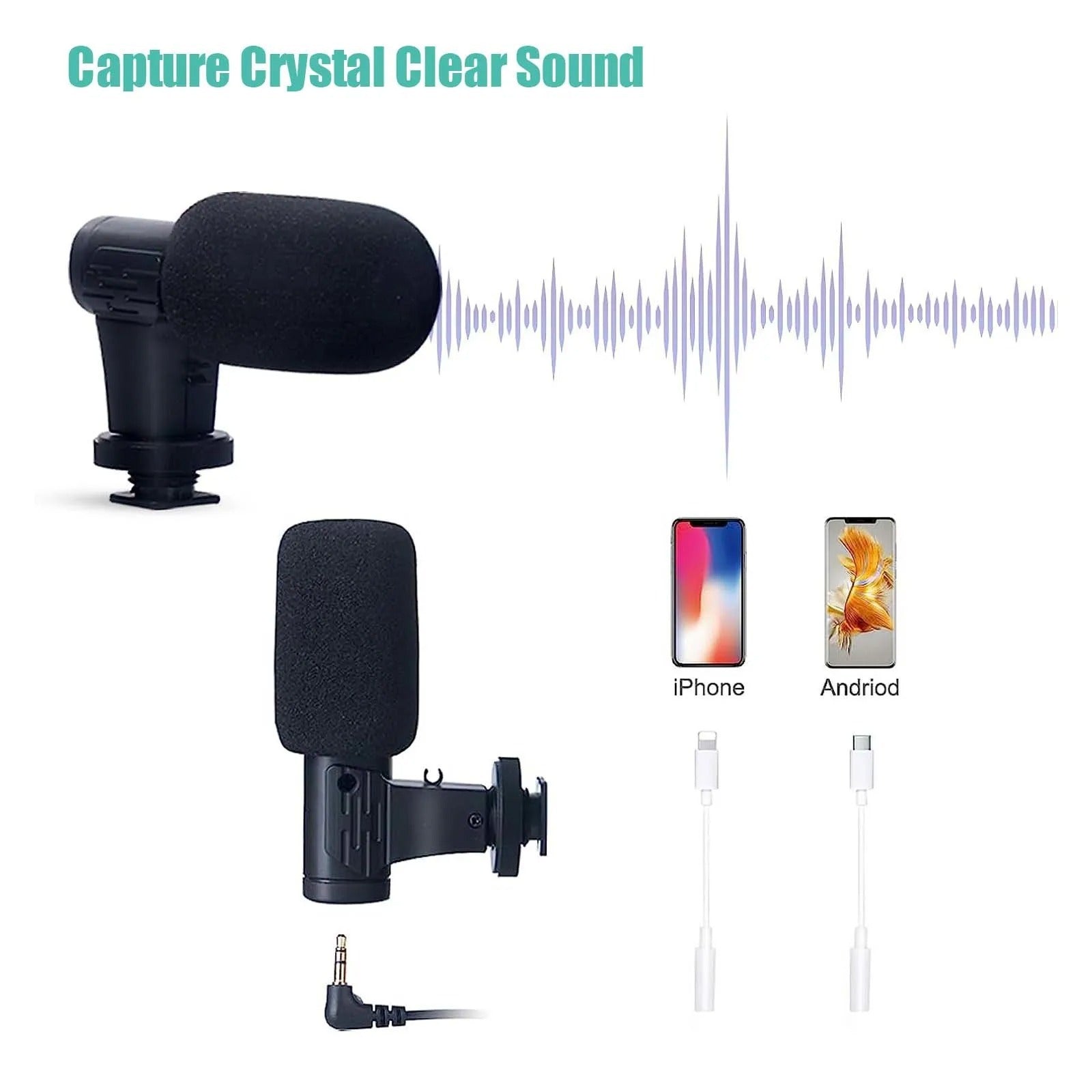 Smartphone Vlogging Kit with Tripod and Mini Microphone