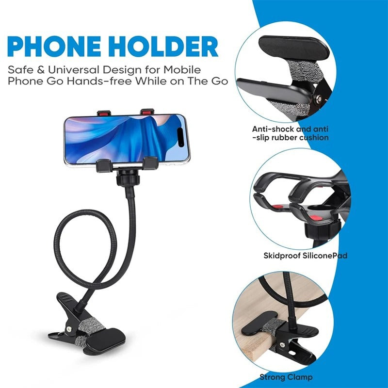 Universal 360° Rotating Flexible Gooseneck Phone Holder
