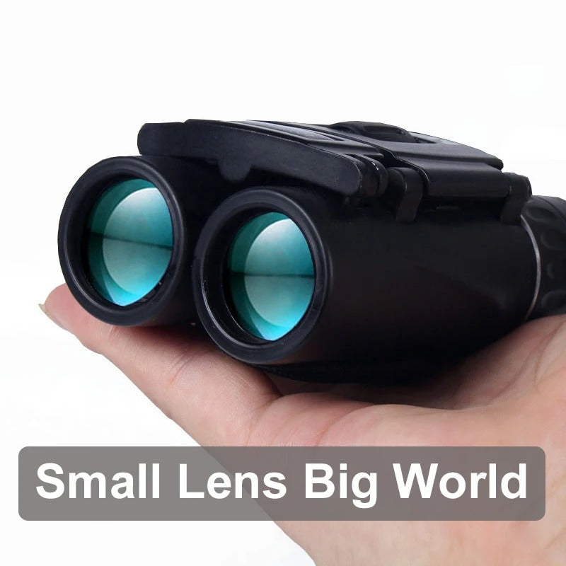 40x22 HD Compact Binoculars – Long-Range Folding Optics