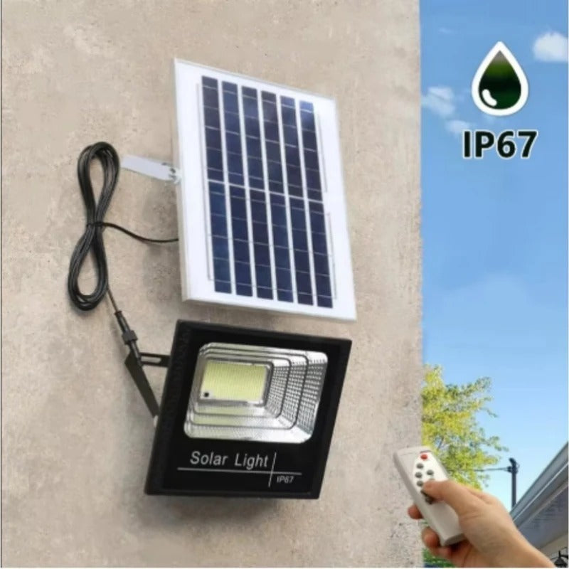 Remote Solar Flood Light