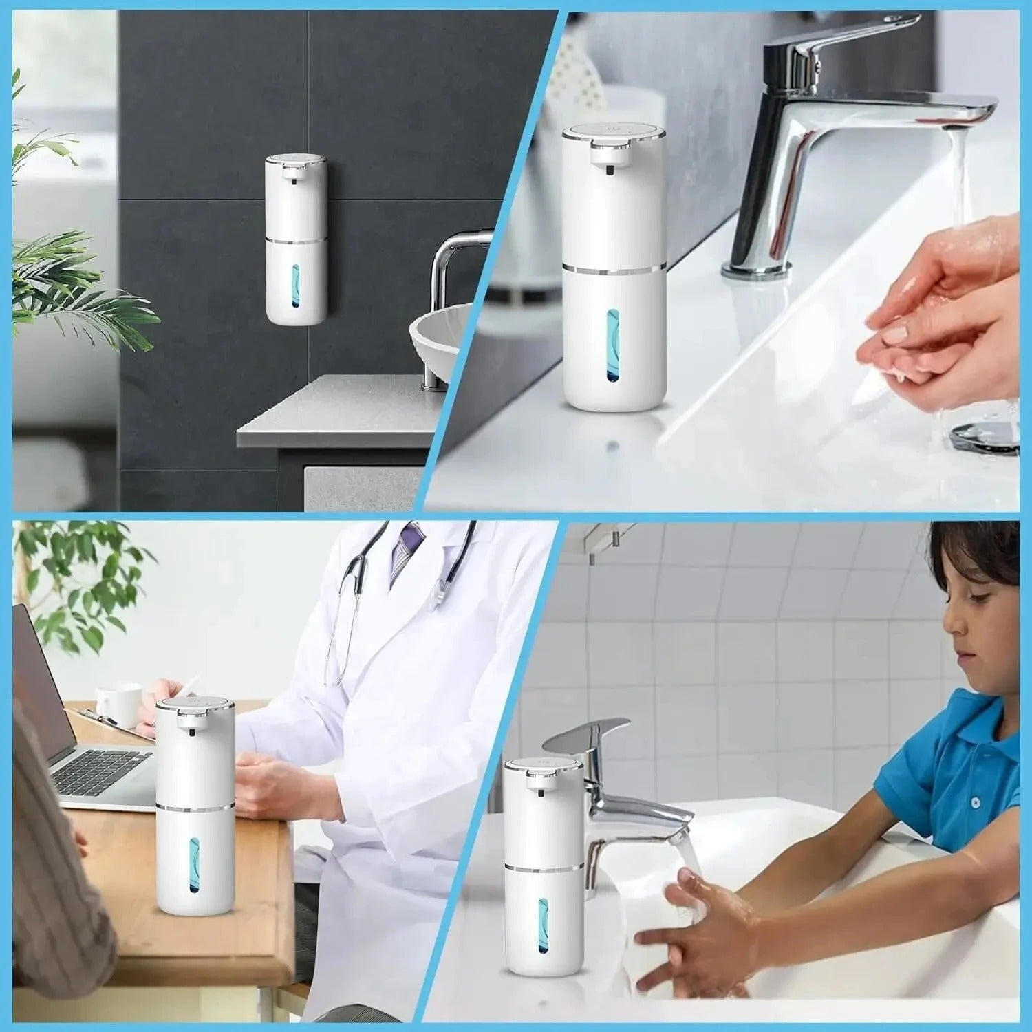 Automatic Touchless Foaming Soap Dispenser with Rechargeable Battery
