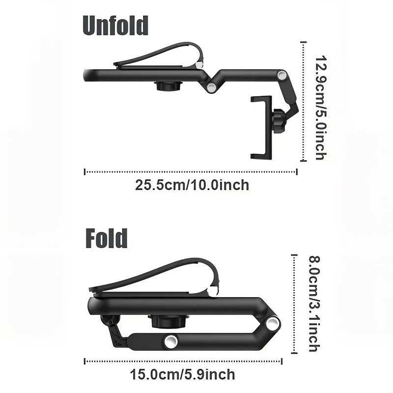 360° Rotating Rearview Mirror Car Phone Holder