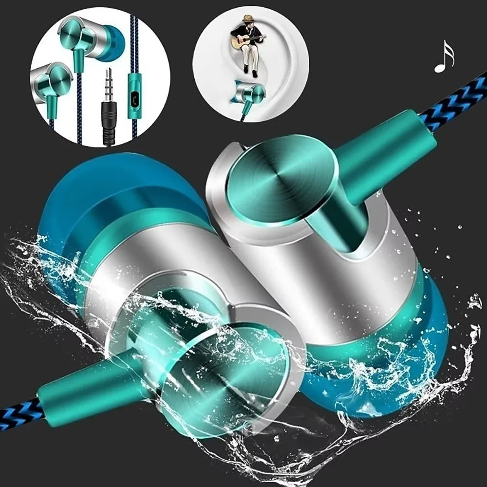 Hi-Fi Wired In-Ear Earphones – Noise Cancelling, Ergonomic 3.5mm Headphones