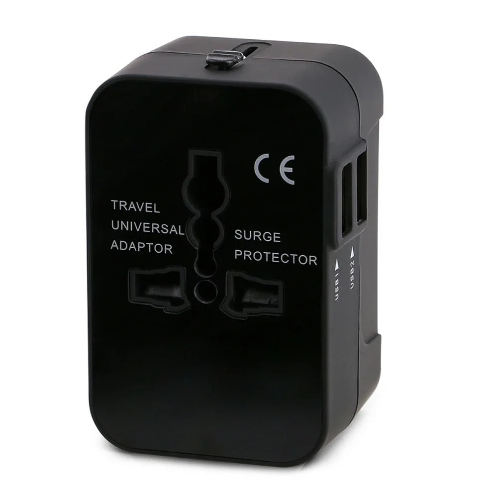 Universal Travel Adapter with USB and AC Outlets