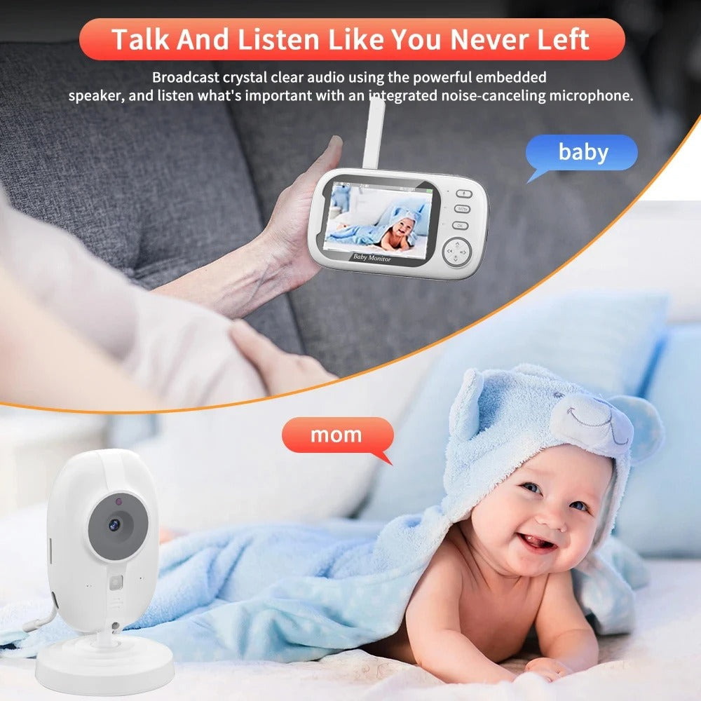 Wireless Video Baby Monitor – Night Vision & 2-Way Audio