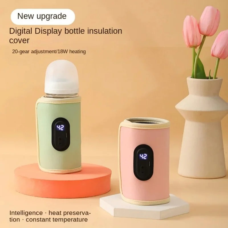 Portable Baby Bottle Warmer – USB Travel Milk Heater for On-the-Go Feeding