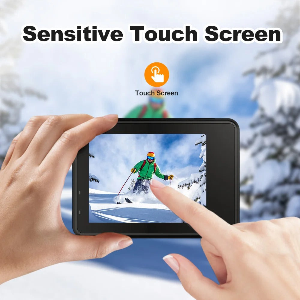 5K Waterproof Action Camera with 4K60FPS, Touchscreen & Wi-Fi