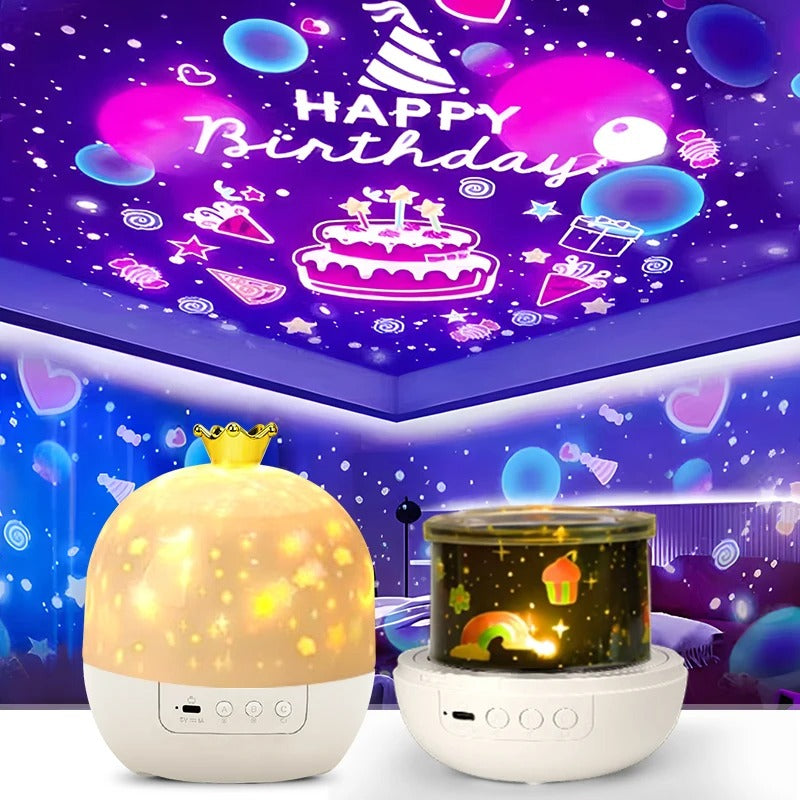 Rotating Star Projection Lamp