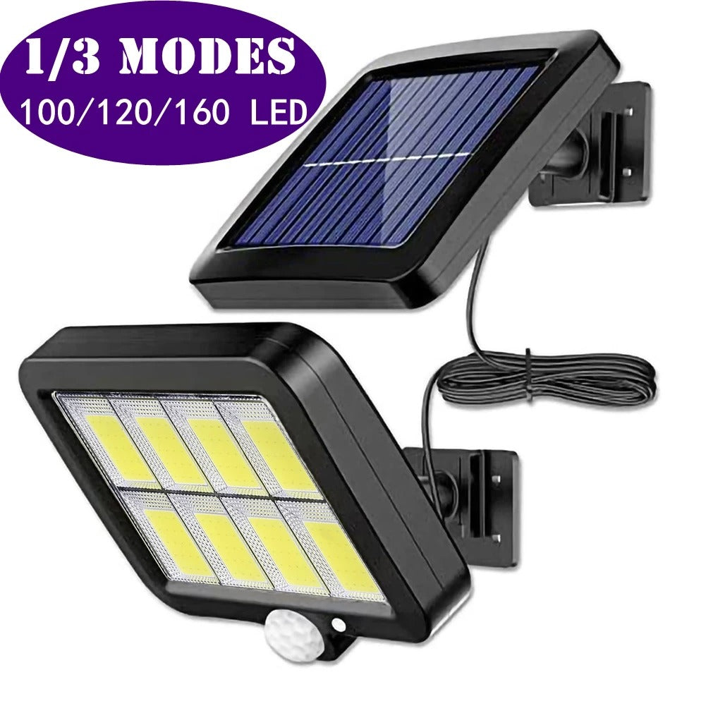 Split Solar Motion Wall Light