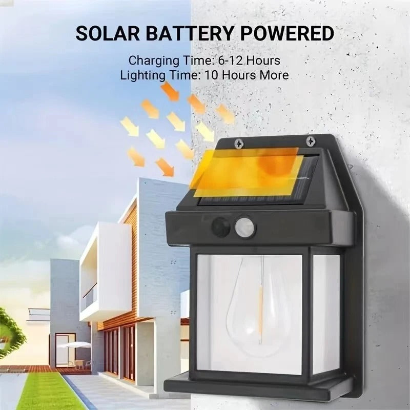Solar Sensor Wall Lantern