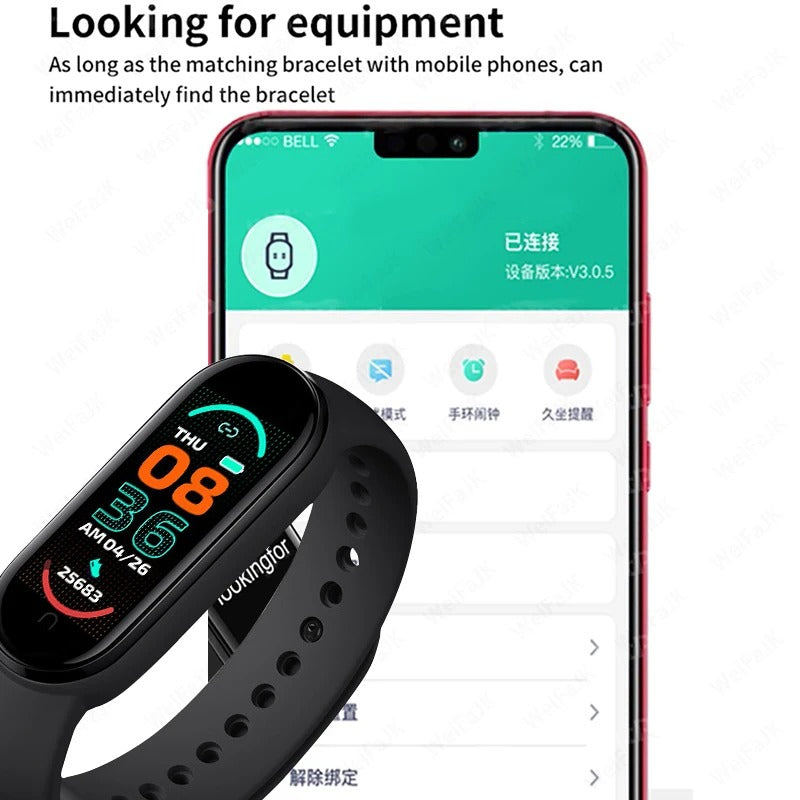 M6 Smart Fitness Watch with Heart Rate Monitor