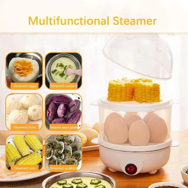 Double Layer Electric Egg Boiler – Steamer & Poacher Machine