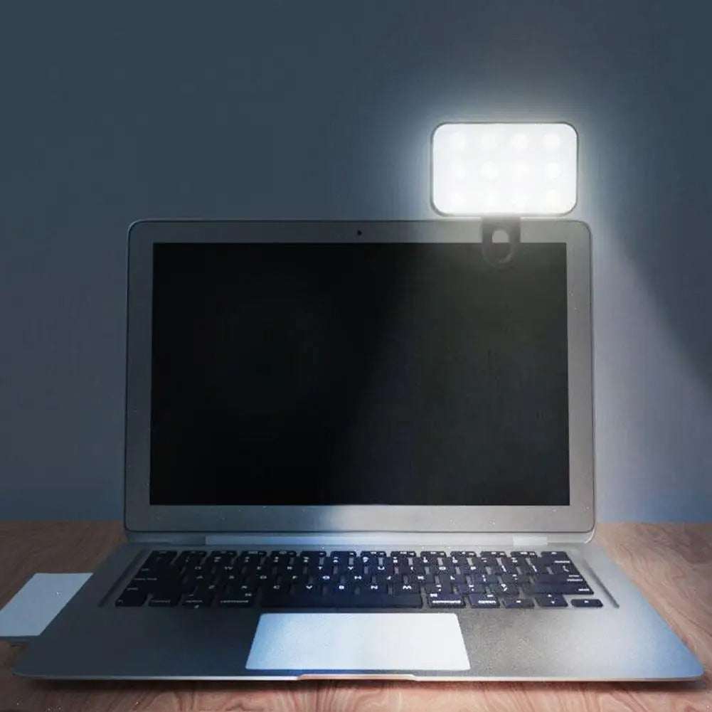 Portable Rechargeable Selfie Ring Light with Adjustable Brightness