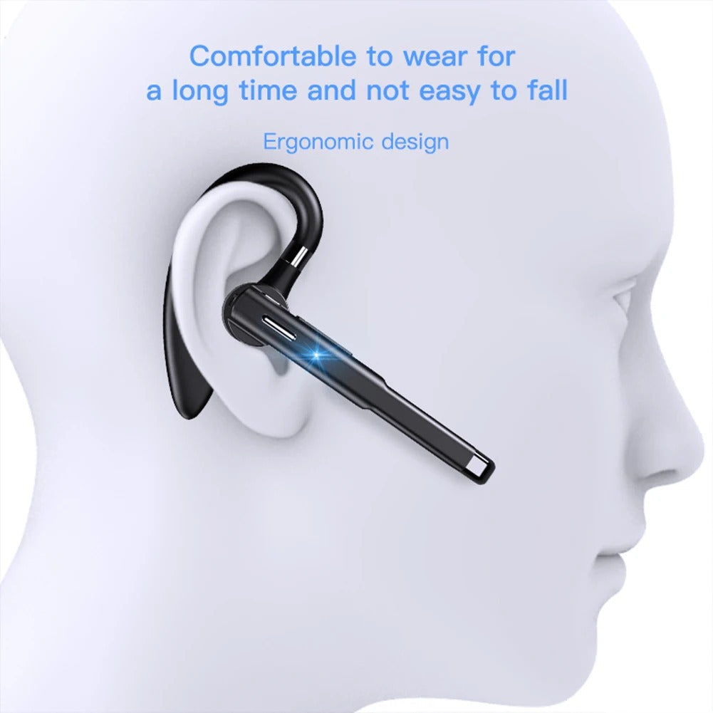 Wireless Bluetooth 5.1 Business Headset with Noise Reduction