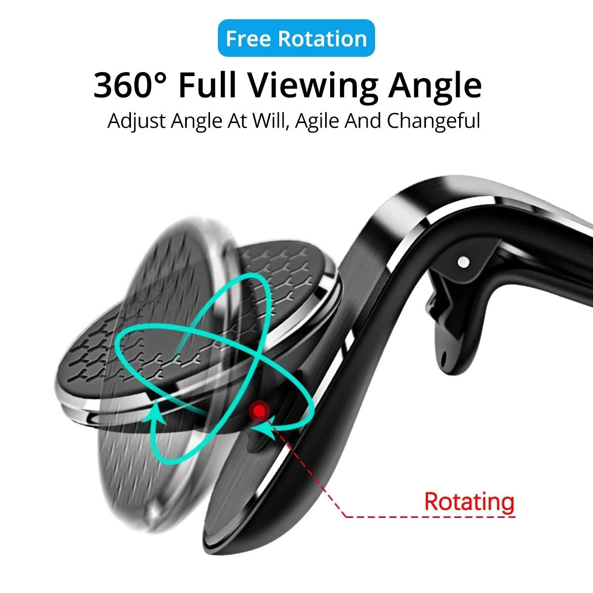 Magnetic Car Phone Holder – 360° Air Vent Mount for All Smartphones