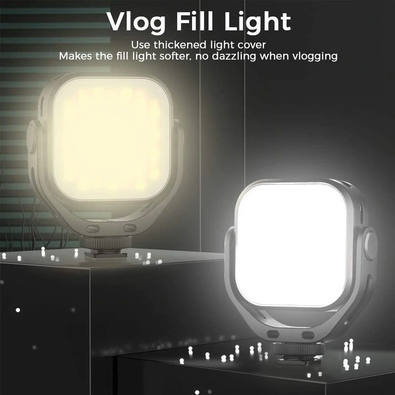 Adjustable LED Video Light with 360° Rotating Mount