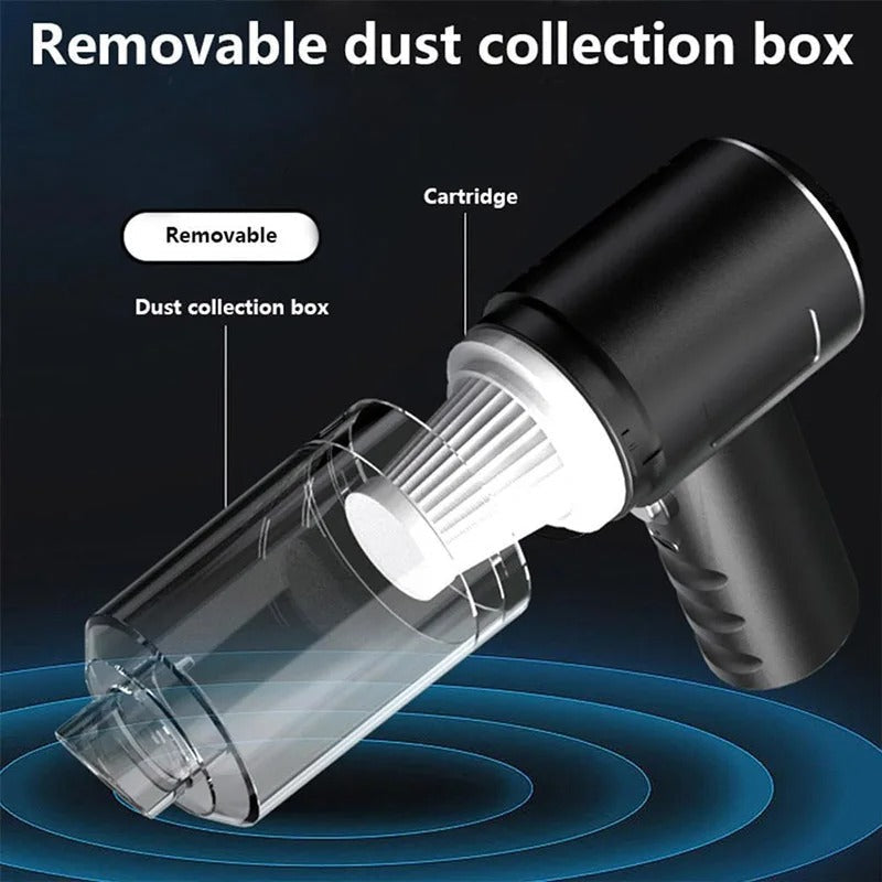 Portable Handheld Vacuum Cleaner – Powerful Wireless Car & Home Suction