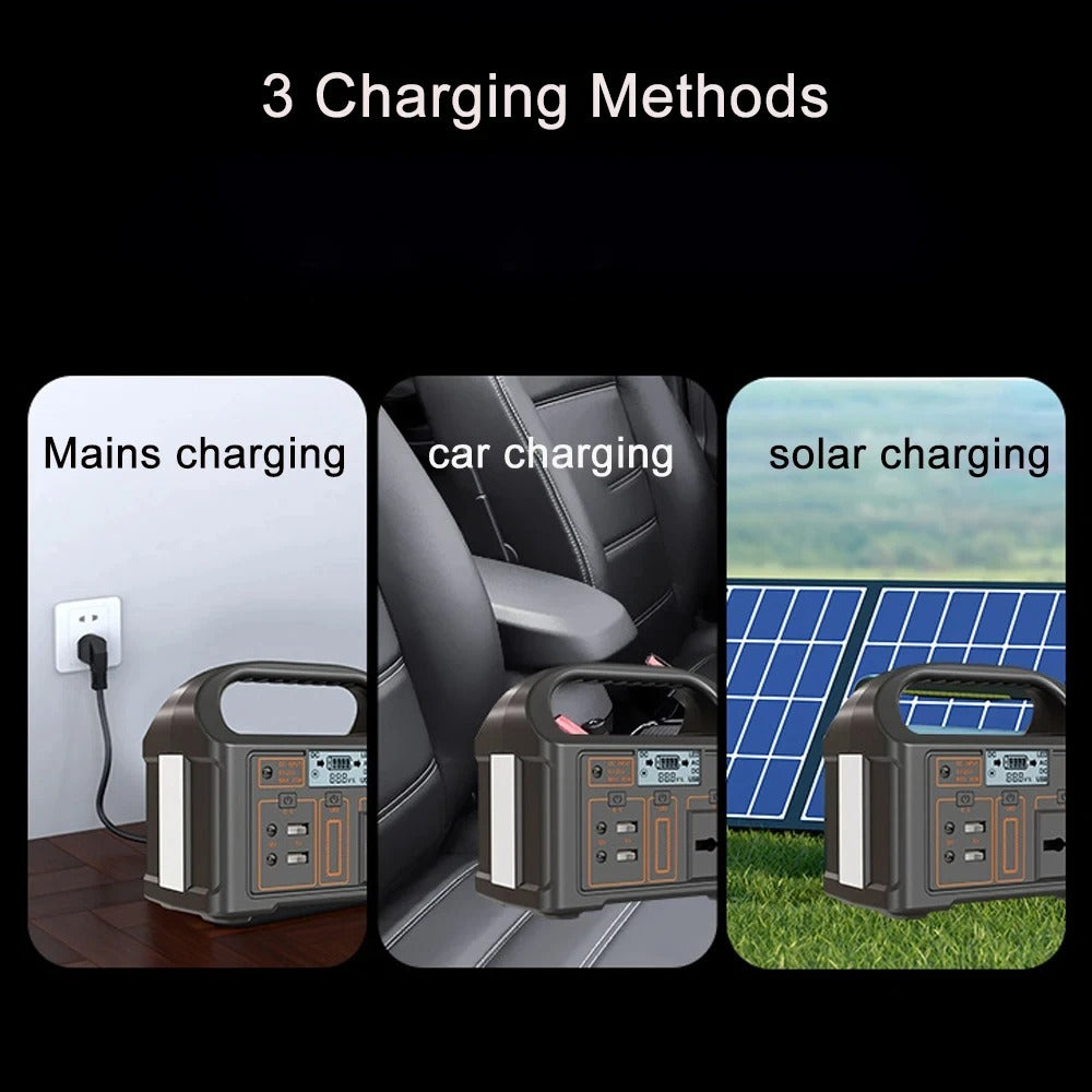 100W Portable Power Station – Solar Generator for Camping