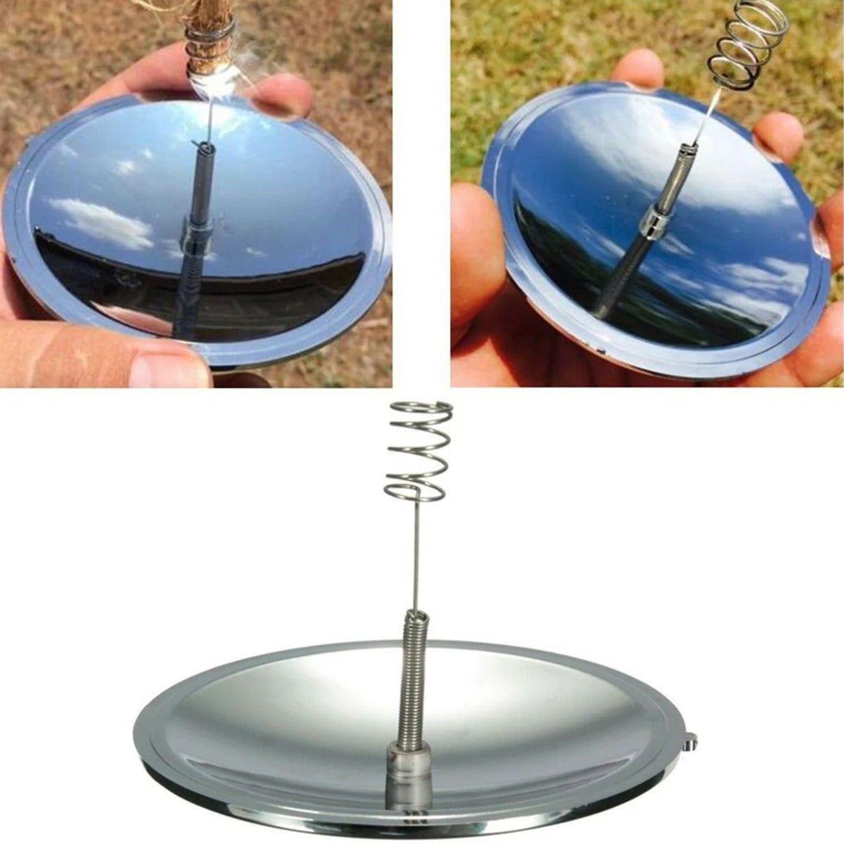 Solar Fire Starter Lighter – Windproof Waterproof Survival Tool