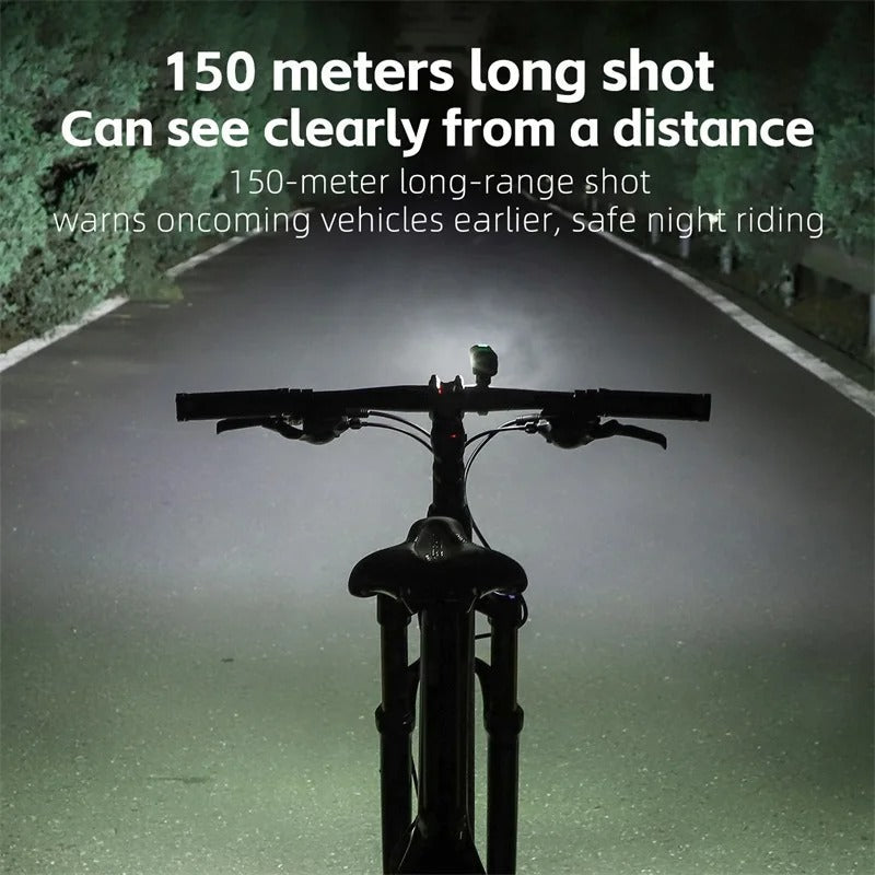 USB Rechargeable Bike Light Set – Front Headlight & Rear Warning Light