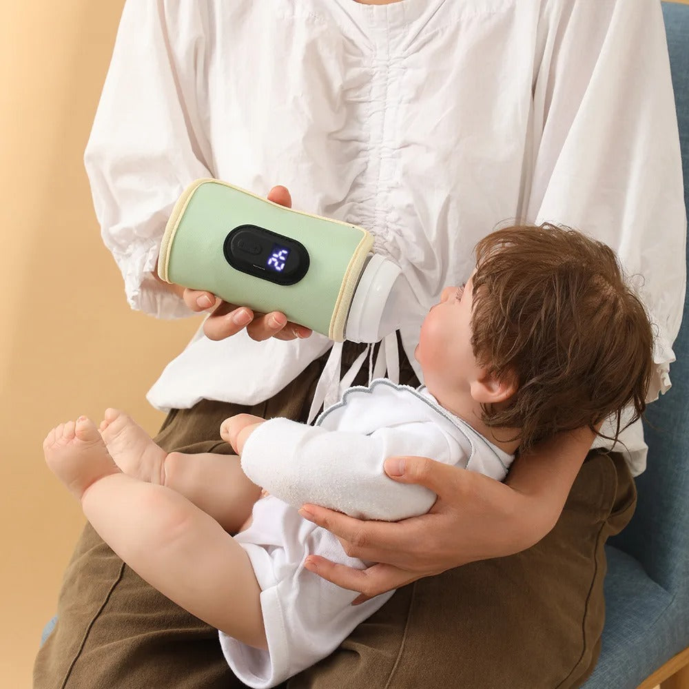 Portable Baby Bottle Warmer – USB Travel Milk Heater for On-the-Go Feeding